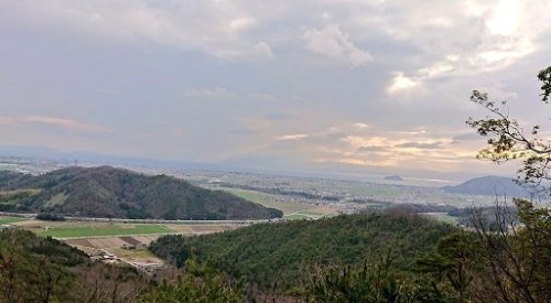 小谷城郭跡からの景色